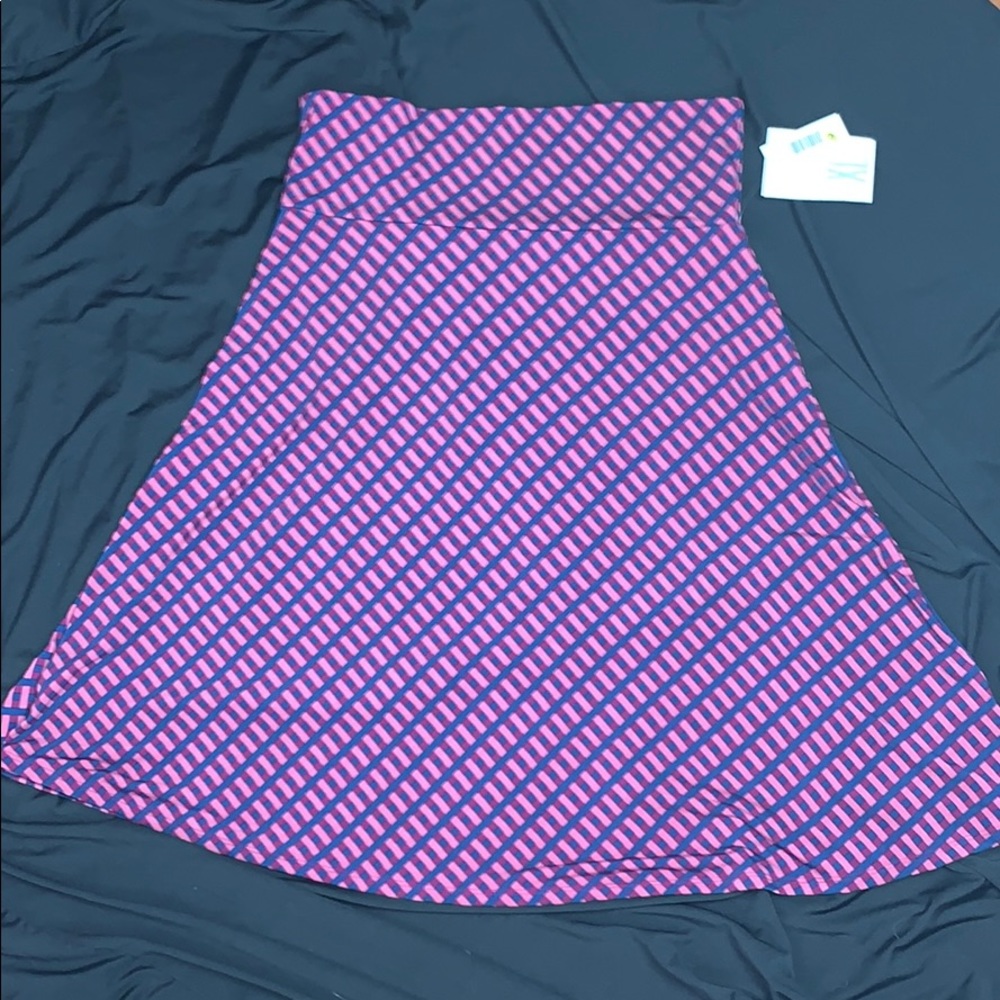 Azure A-line Skirt Plus size XL (18-20) fold waist